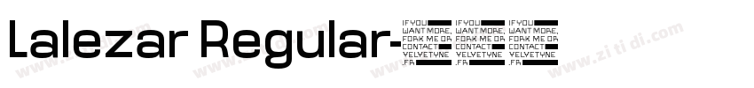 Lalezar Regular字体转换